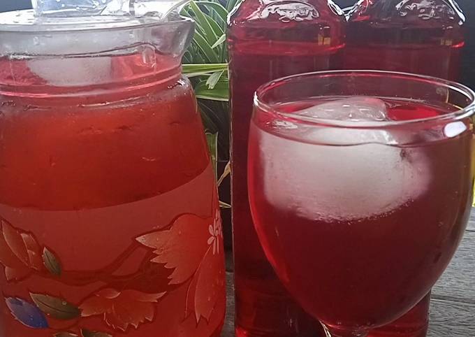 Resep Sirup Frambozen (setrup) oleh Mama Adzka Adzkia - Cookpad