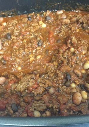 A picture of Beef Chili using "Power Cooker Express".