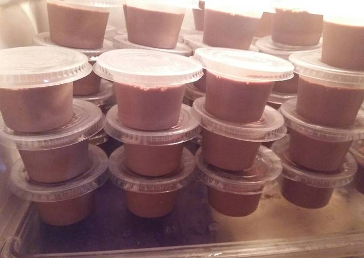 Puding coklat vla vanila