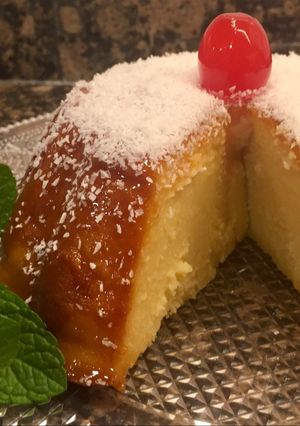 Foto principal de Flan de manzana y coco