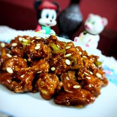 A picture of Spicy Honey Garlic Chicken.