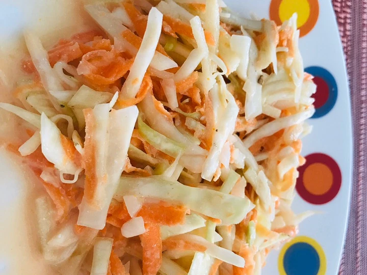 Manera fácil Hacer Ensalada coleslaw  que Delicioso