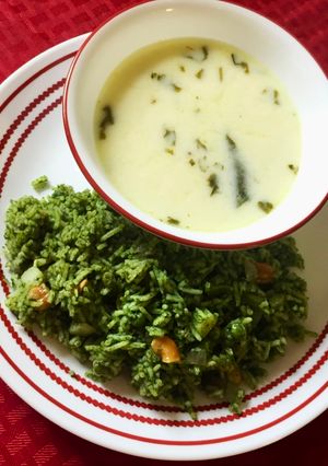 પાલક પુલાવ (Palak pulav in gujrati) રેસીપી મુખ્ય ફોટો