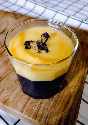 Foto resep Puding Bunga Telang