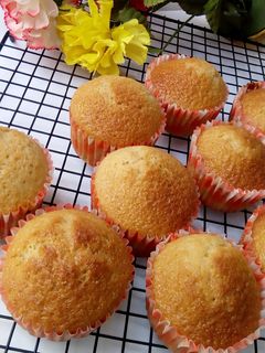 Vanilla oil cupcake ainihin hoton girkin