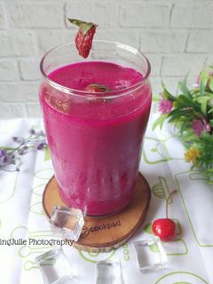 Foto resep 560. Juice Buah Naga Campur