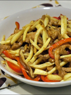 筊白筍炒肉絲 的食譜成品照片