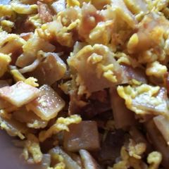 Chapati with eggs A picture of Chapati with eggs.