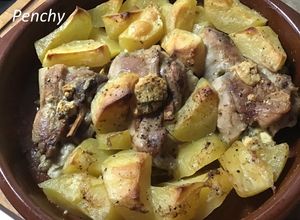 Foto principal de Muslos rellenos de queso roquefort con coñac al horno