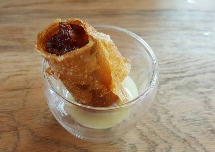 Pinchito de chorizo y pure de patata