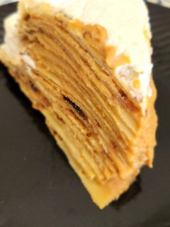 Una foto de Torre de panqueques y dulce de leche