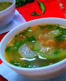 Dry Shrimp Soup with bottle gourd