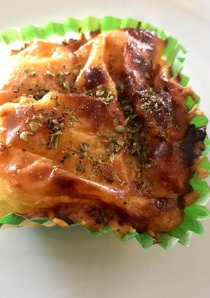 รูปของ มันอบชีสใส่แฮมไก่