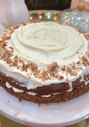 صورة لوصفة كيكة الجزر 🥕🧡