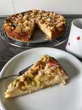 Käse-Streusel-Rhabarber Kuchen