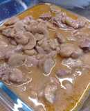 Ossobuco di tacchino e funghi in pentola a pressione