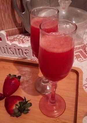صورة لوصفة عصير الفراولة