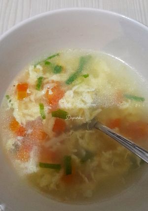 Foto resep Sup jagung wortel telur