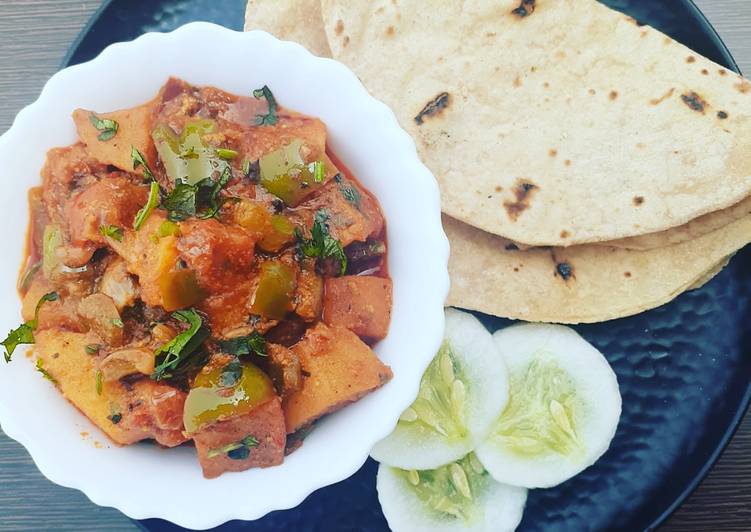 Recipe of Aloo capcicum sabzi