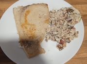 Una foto de hongos shiitake pescado