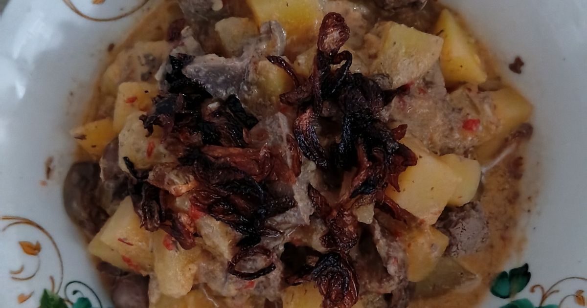 Sambal Goreng Kentang (Dengan Santan)