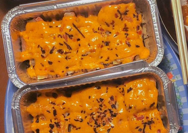 Salmon Kani Mentai Rice