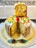 Pastel de fruta confitada al aroma de Panettone “sin gluten “