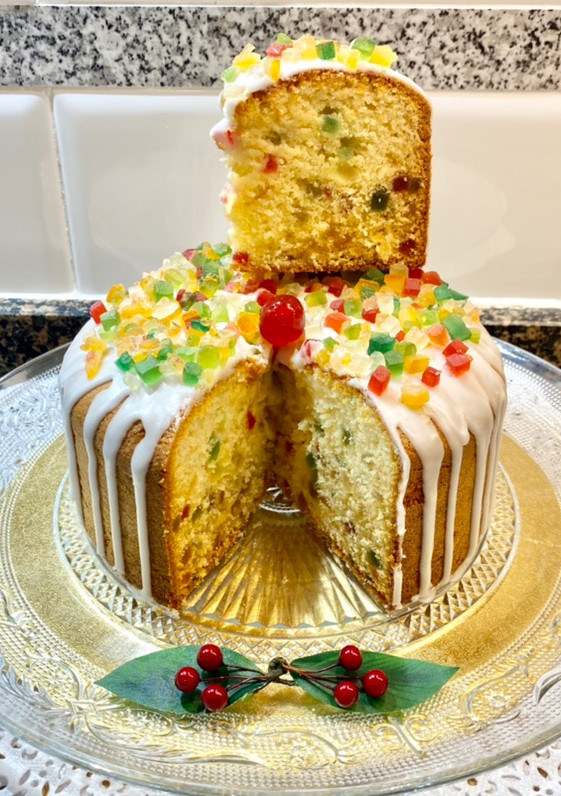 Una foto de Pastel de fruta confitada al aroma de Panettone “sin gluten “