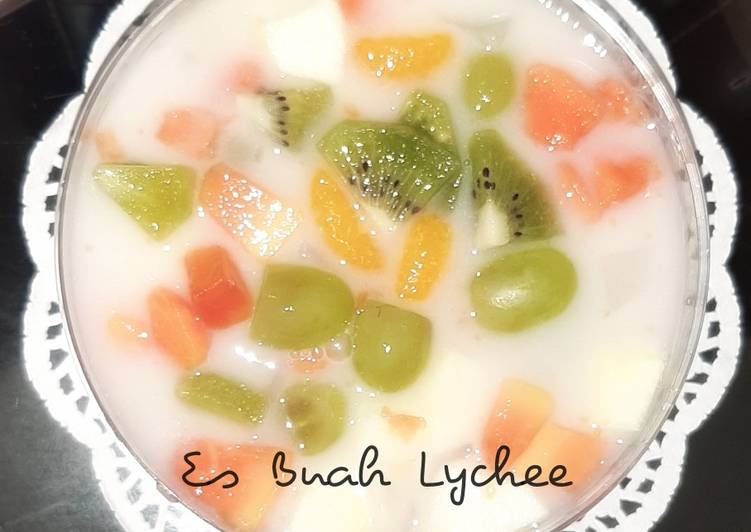 Resep Es Buah Lychee, Lezat Sekali