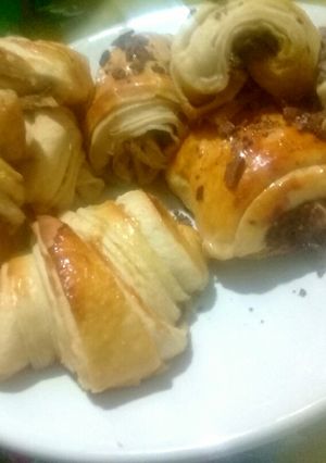 Una foto de Masa danesa (cuernito y chocolatin)