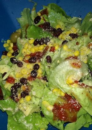 A picture of Vegan mexican salad.