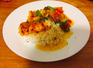 Hình của món Cá sốt cam.