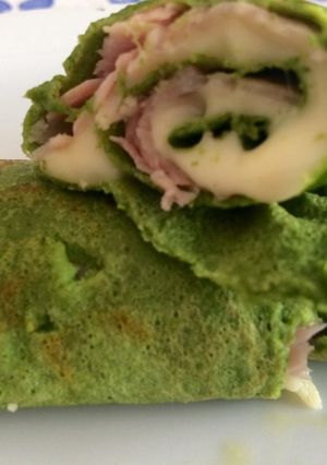 Una foto de Crèpes de espinaca