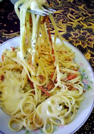 Foto resep Fettuchini Carbonara (#pr_pasta)