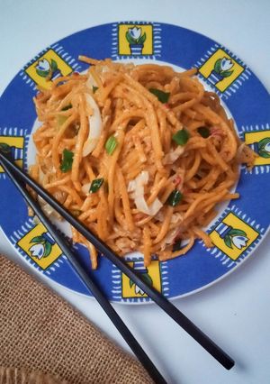 Foto resep Mie goreng dari mie lidi