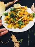 Leftover vegetable Chapati Poha