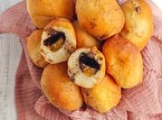 Gambar roti isi pisang coklat