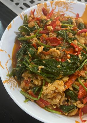 Foto resep Tumis Kangkung Sambal Tempe