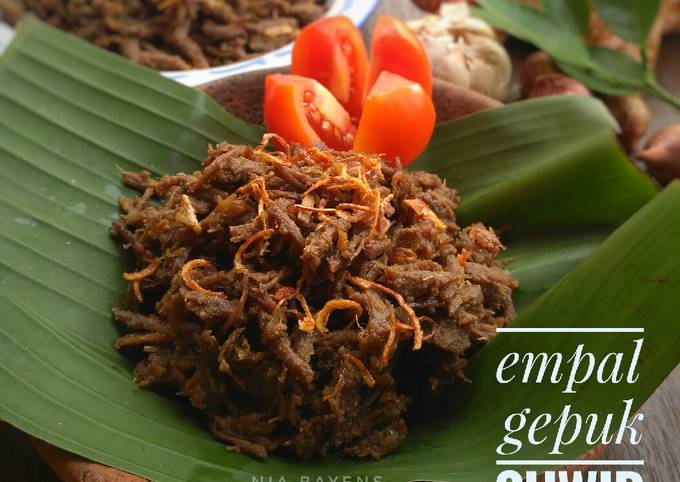 Resep Empal Gepuk Suwir Khas Sunda Prramadhan Palingkaporit Oleh