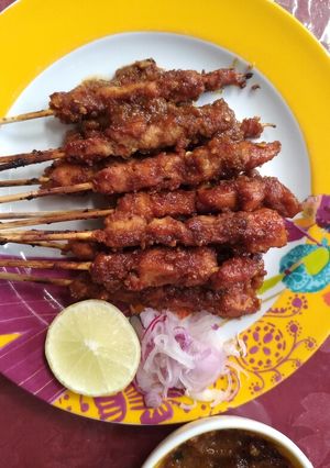 Foto resep Sate ayam bumbu kacang