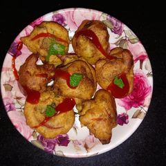 A picture of Banana Cucumber Stuff Pakoda.