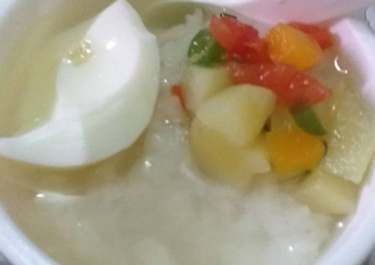 Sayur sop dan telur rebus 10 month alula