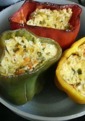Una foto de Pimientos rellenos