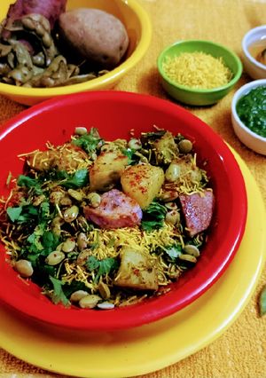 A picture of Undhiya chat.