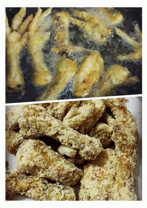 Hình của món Chân cánh gà rang muối.