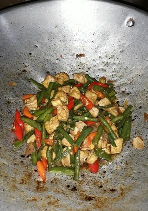 Foto resep Oseng Kacang Panjang + Tahu