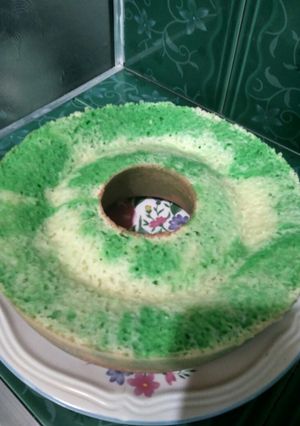 Foto resep Bolu singkong motif abstrak