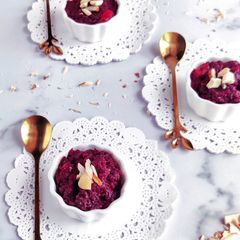 A picture of Beetroot Halwa (Using Jaggery).