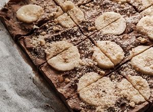 Foto resep Choco Banana Hazelnut Frozen Yogurt Barks