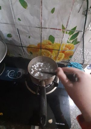 Hình của món Ăn vặt với Milo Trân châu dầm pudding.